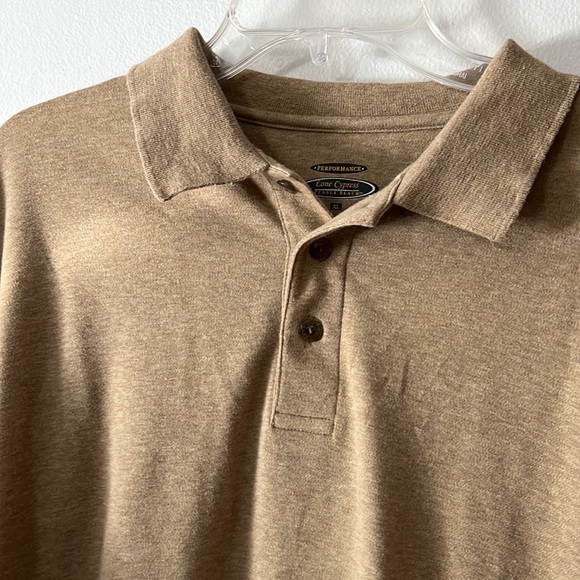 Lone Cypress Pebble Beach Performance Tan Long Sleeve Top XL Tall - Picture 2 of 6